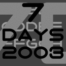7 Days 2003 famille de polices