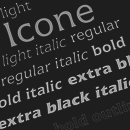 Icone™ font family