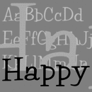 Happy Familia tipográfica
