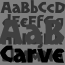 Carve font family