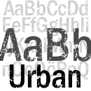 Urban font family