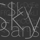 Sky Sans Familia tipográfica