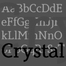 Crystal font family