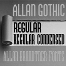 Allan Gothic famille de polices