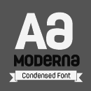 Moderna Condensed font family