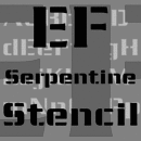 EF Serpentine™ Stencil font family