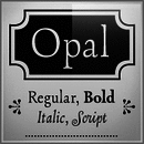 Opal™ font family