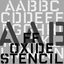 FF Oxide™ Stencil font family