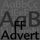 FF Advert® font family