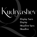 Kudryashev Display Schriftfamilie