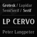 LP Cervo Schriftfamilie