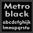 Metroblack™ #2 font family