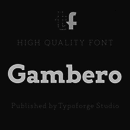 Gambero font family