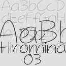 P22 Hiromina 03 Schriftfamilie