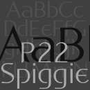 P22 Spiggie font family