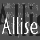 Allise font family