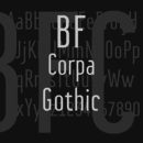 BF Corpa Gothic famille de polices