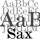 Sax font family