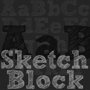 Sketch Block font family