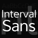 Interval Sans Pro Schriftfamilie