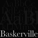 Baskerville Schriftfamilie