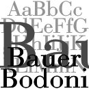 Bauer Bodoni font family