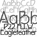 P22 Eaglefeather font family