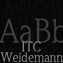 ITC Weidemann Schriftfamilie