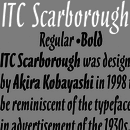 ITC Scarborough™ font family