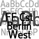 FF Cst Berlin™ West Schriftfamilie