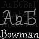 Bowman font family