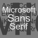 Microsoft Sans Serif Familia tipográfica