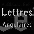 Lettres Angulaires famille de polices