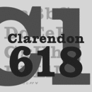 Clarendon 618 Schriftfamilie