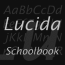 Lucida® Schoolbook famille de polices