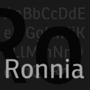Ronnia font family