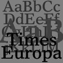 Times Europa® font family