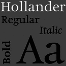 Hollander™ font family