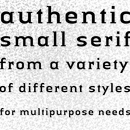 Linotype Authentic™ Small Serif font family