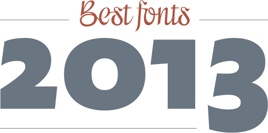 Most popular fonts 2012