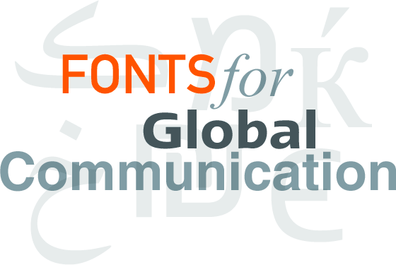 Fonts for global communication