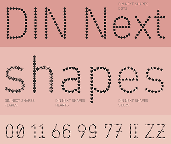 DIN Next Shapes